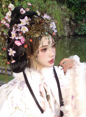 大祭司发冠民族风头饰古色傩戏