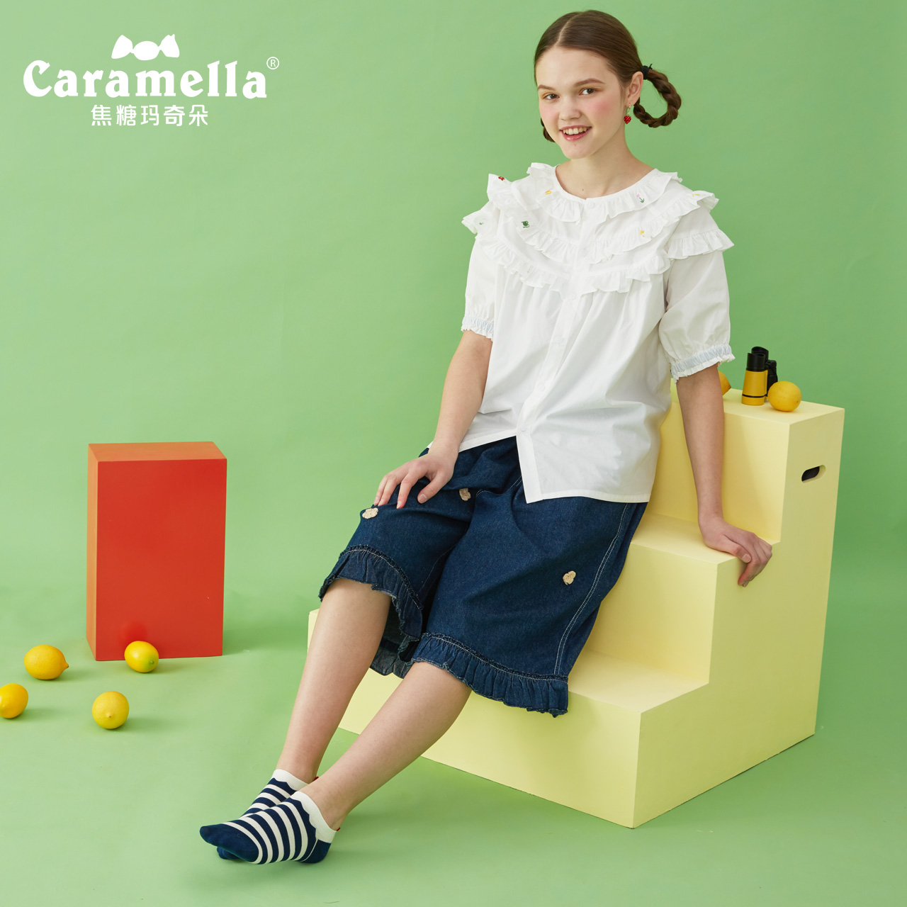 caramella女短中筒浅口棉卡通袜子 caramellaoutlets店短袜/打底袜/丝袜/美腿袜