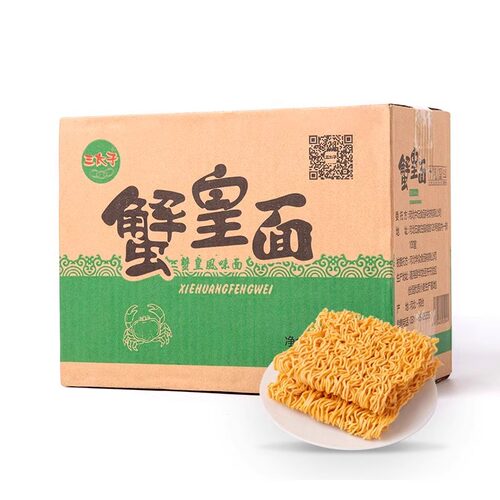 三太子干脆面蟹黄面蟹皇面蟹黄干吃整箱装面方便面怀旧8090小袋面 - 图2