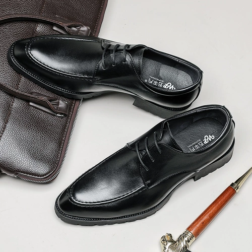 Мужской демисезонный утепленный пиджак классического кроя для отдыха для кожаной обуви, свадебные туфли в английском стиле с заостренным носом, в корейском стиле