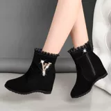 Martens, демисезонные короткие сапоги, флисовые высокие туфли, подходит для подростков