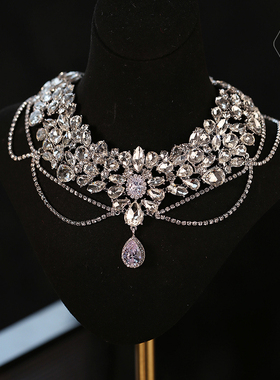 韩式高级重工新娘婚纱百搭项链