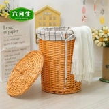 六月生 Корзина для белья, очень большая плетеная корзина для хранения