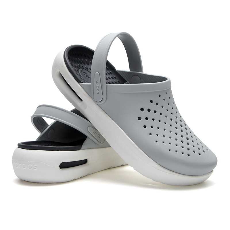 【自营】Crocs卡骆驰男鞋女鞋舒乐Clog大气灰透气户外洞洞鞋凉鞋 - 图2