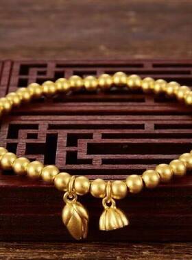 【抢正品】沙金色手镯女两世欢手链手镯ins小众设计不掉色送闺蜜