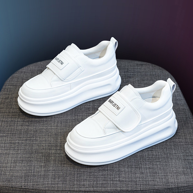 内增高小白鞋女2025秋季新款厚底松糕板鞋爆款小个子休闲乐福单鞋,淘宝优惠券,粉丝福利购,淘宝优惠卷