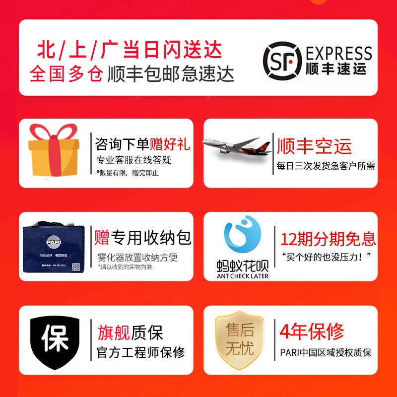 德国pari婴儿童家用医用止咳雾化器 pari雾化器