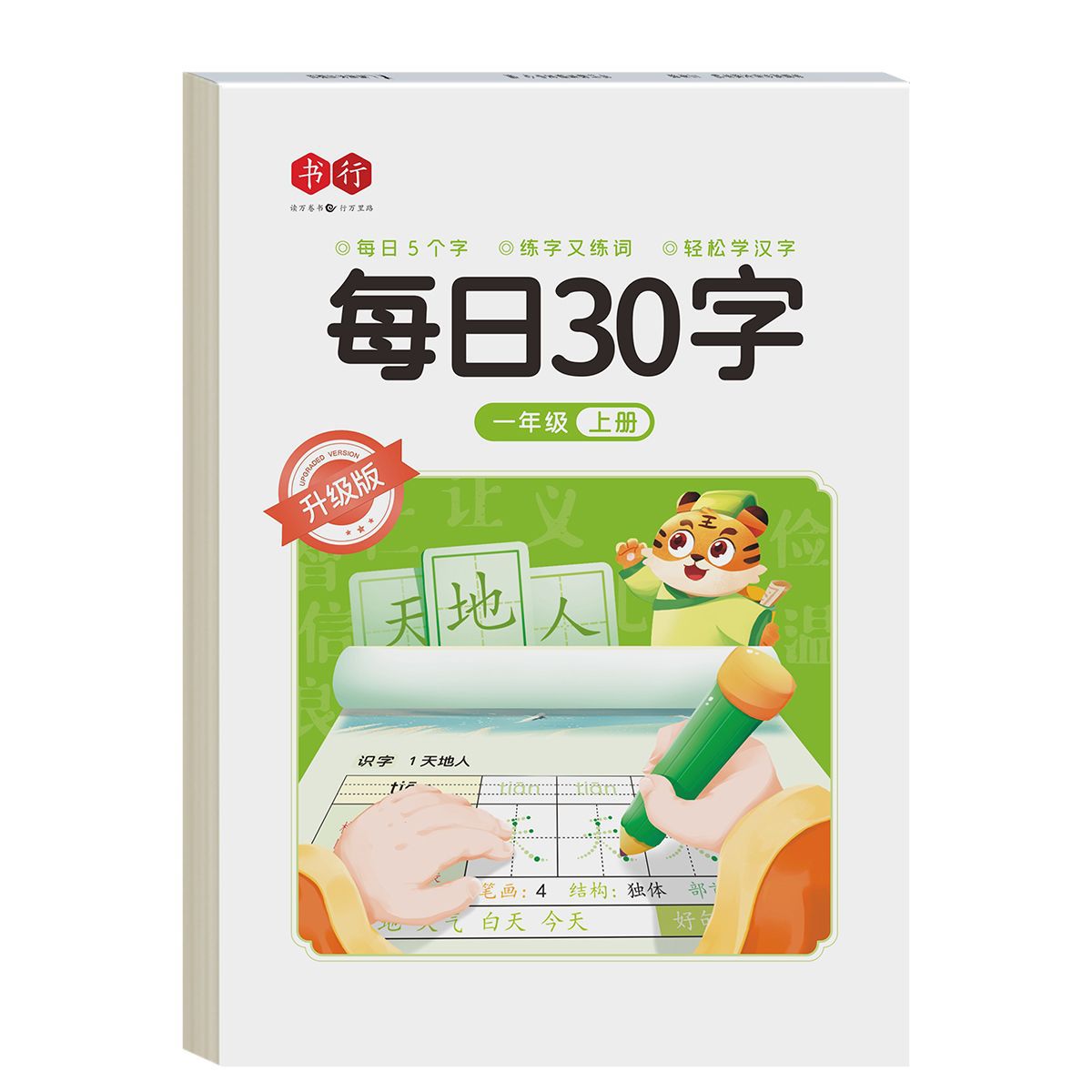 新版每日30字练字帖上下册控笔减压同步语文点阵小学生专用练字 - 图3