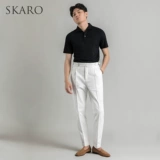 Трикотажная футболка с коротким рукавом, летняя футболка polo для отдыха