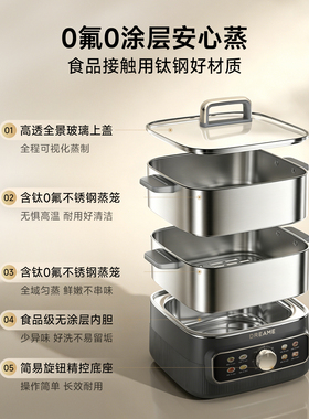 追觅钛钢多功能电蒸锅