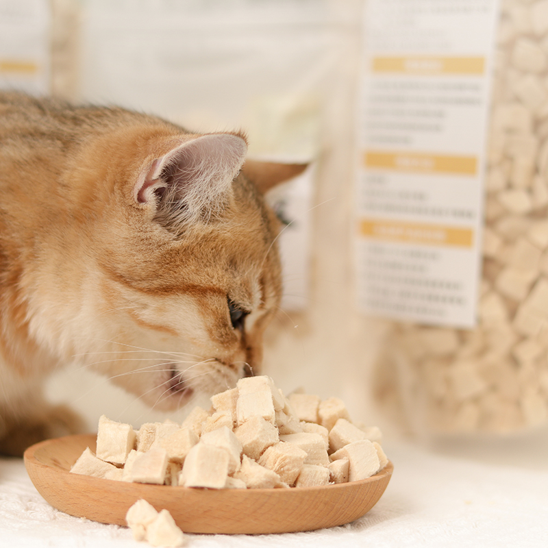 放开那只大头猫冻干猫零食鸡胸肉多春鱼鸭肉三文鱼牛肉试食装-图3