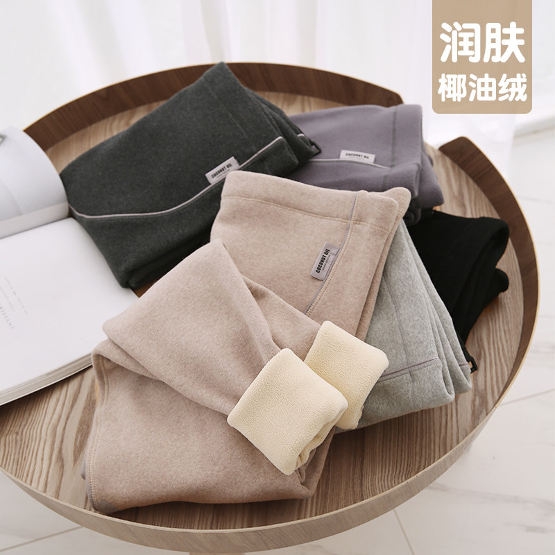 加绒加厚孕妇外穿潮妈高腰打底裤 夏娜莎孕妇打底裤