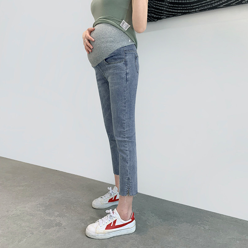 春季外穿潮妈小直筒孕妇孕妇裤子 夏娜莎孕妇直筒裤