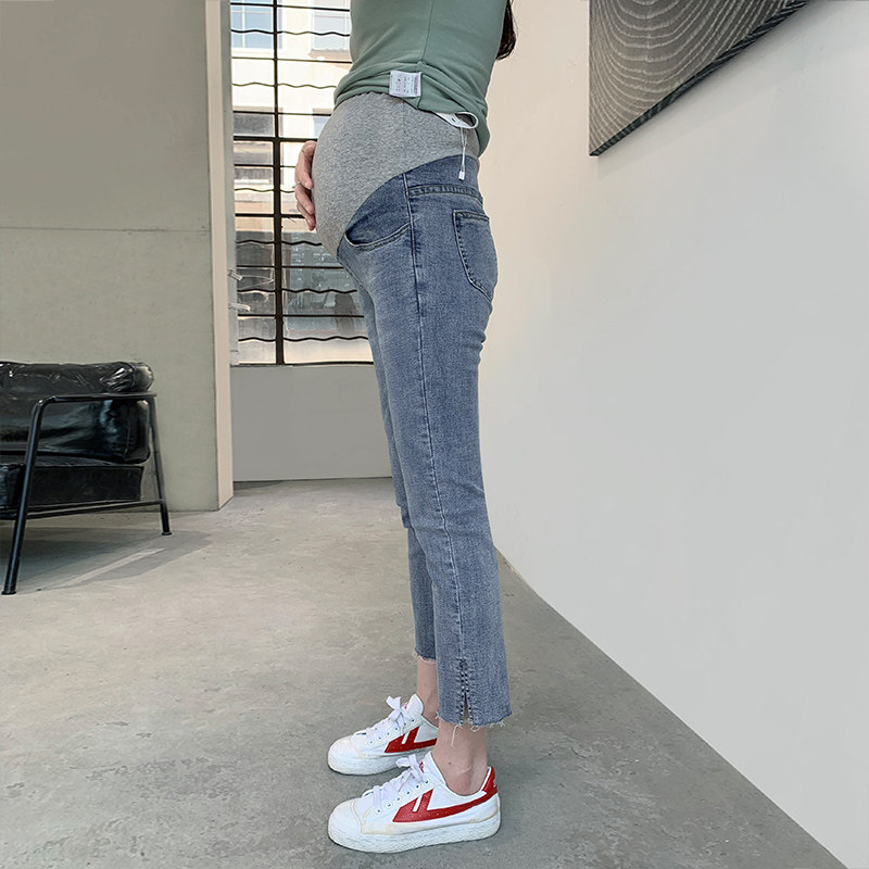 春季外穿潮妈小直筒孕妇孕妇裤子 夏娜莎孕妇直筒裤