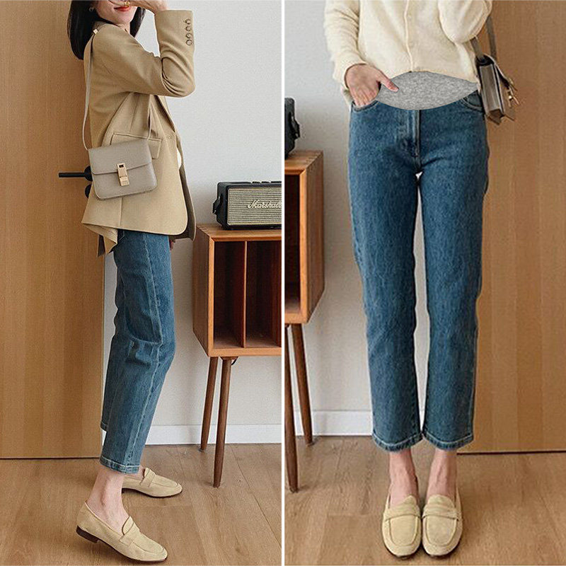 孕妇裤子春秋外穿宽松直筒打底裤 夏娜莎孕妇直筒裤