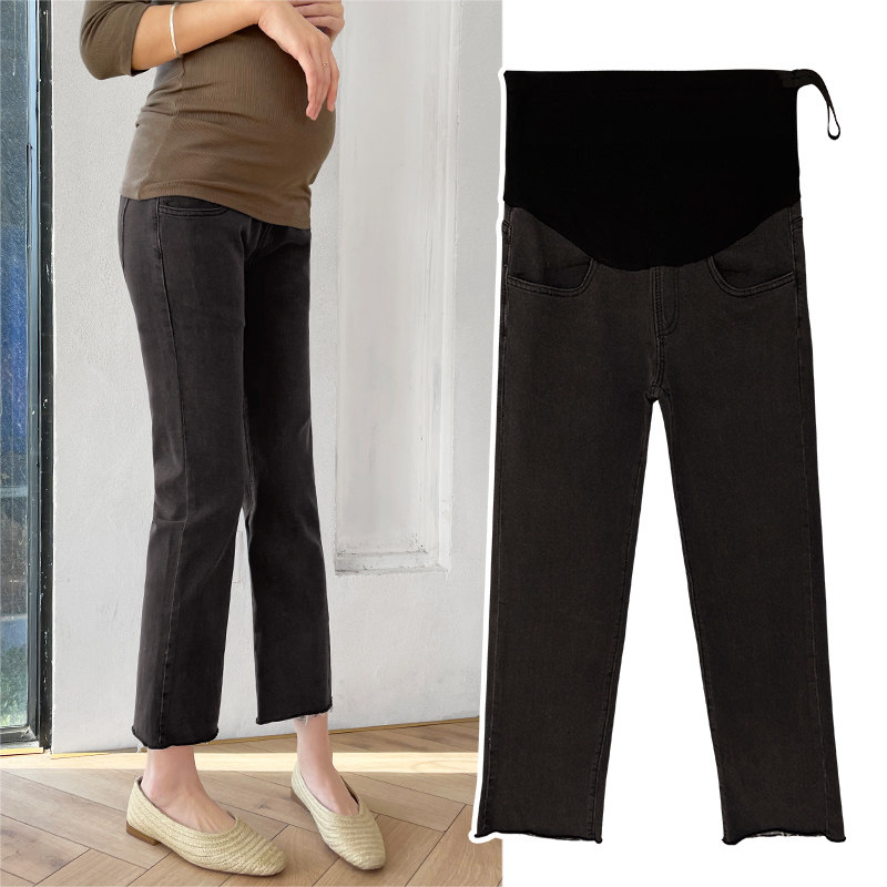 孕妇春秋外穿时尚款宽松孕妇裤子 夏娜莎孕妇直筒裤
