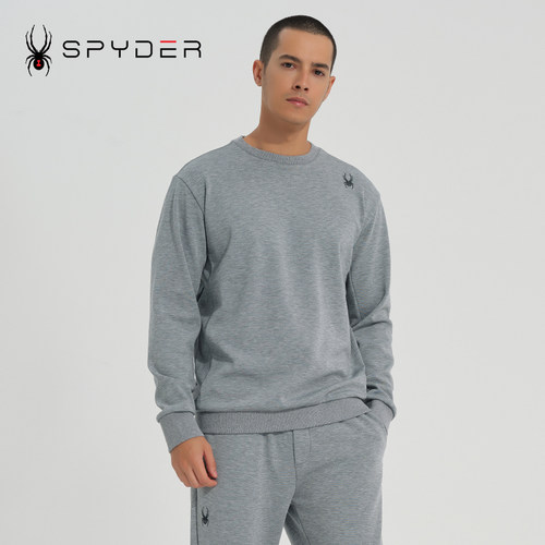 SPYDER新品男子户外休闲加绒卫衣SKI LIFE秋冬圆领上衣23MR315M - 图2