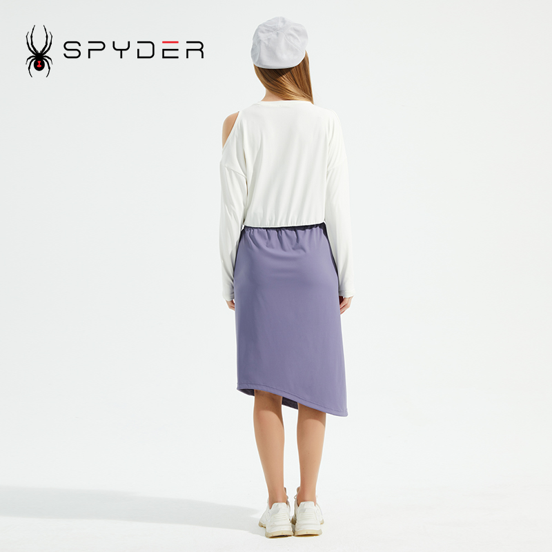SPYDER蜘蛛女子圆领套头露肩抽绳356 STYLE T恤23CS426W - 图1
