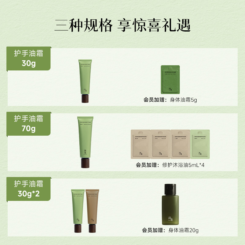 浴见红松籽柔润护手油霜滋润保湿补水留香防干裂粗糙便携