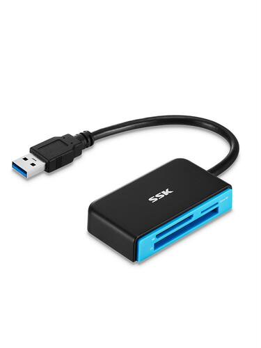 SSK飚王usb3.0多卡高速多合一多功能读卡器CF/SD/TF手机内存卡 - 图3