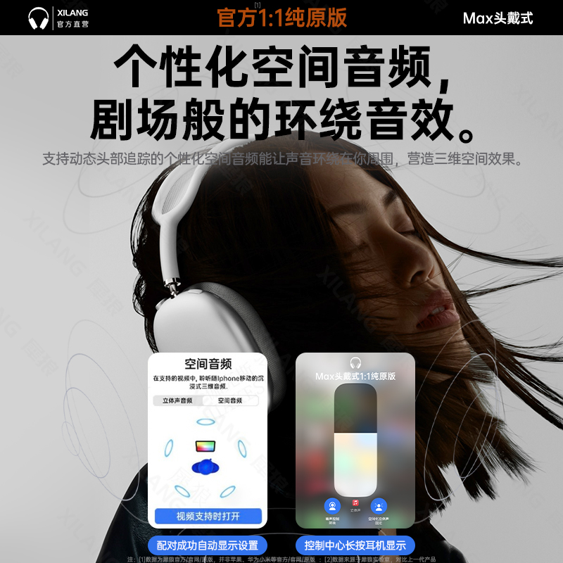 [1:1]华强北Max头戴式蓝牙耳机2024新款适用苹果iPhone15无线降噪 - 图2