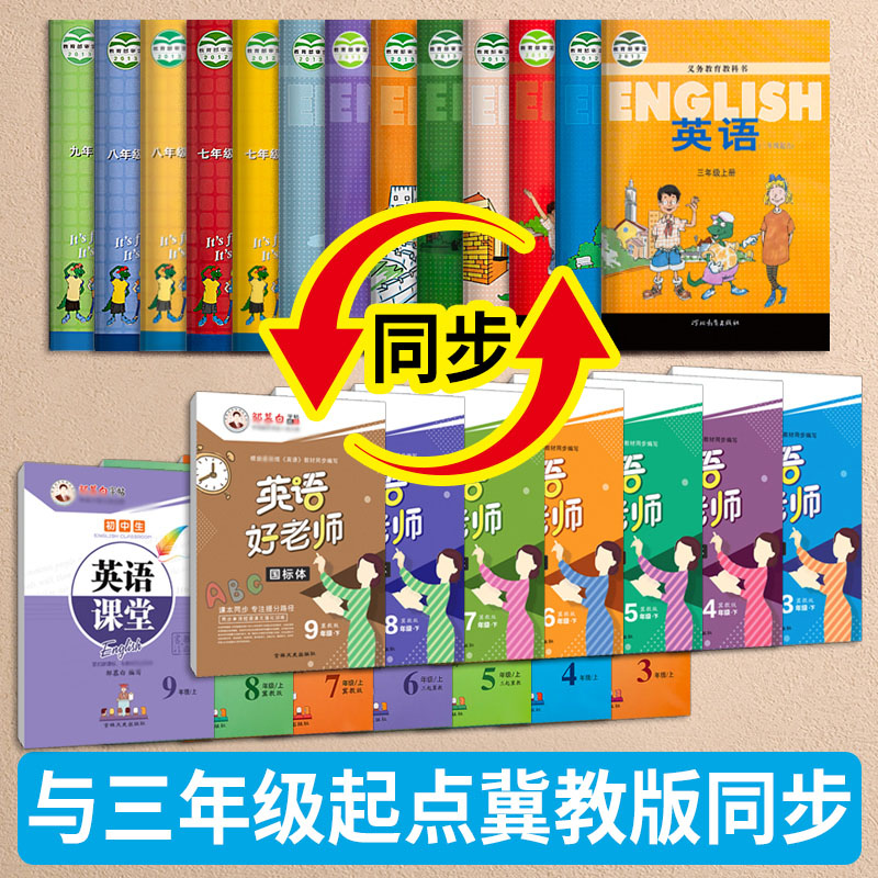 河北冀教版英语练字帖国标体小学生四五六三年级起点教材同步上册下册单词句子蒙白纸斜体硬笔临摹描红本3456年级手写体邹慕白字帖