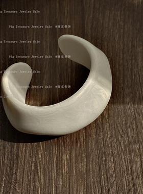 几何不规则滴油亚克力开口手镯个性ins小众独特时尚气质手环手饰