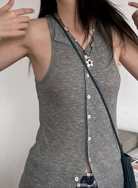 复古高级感天然石斑点石花朵项链