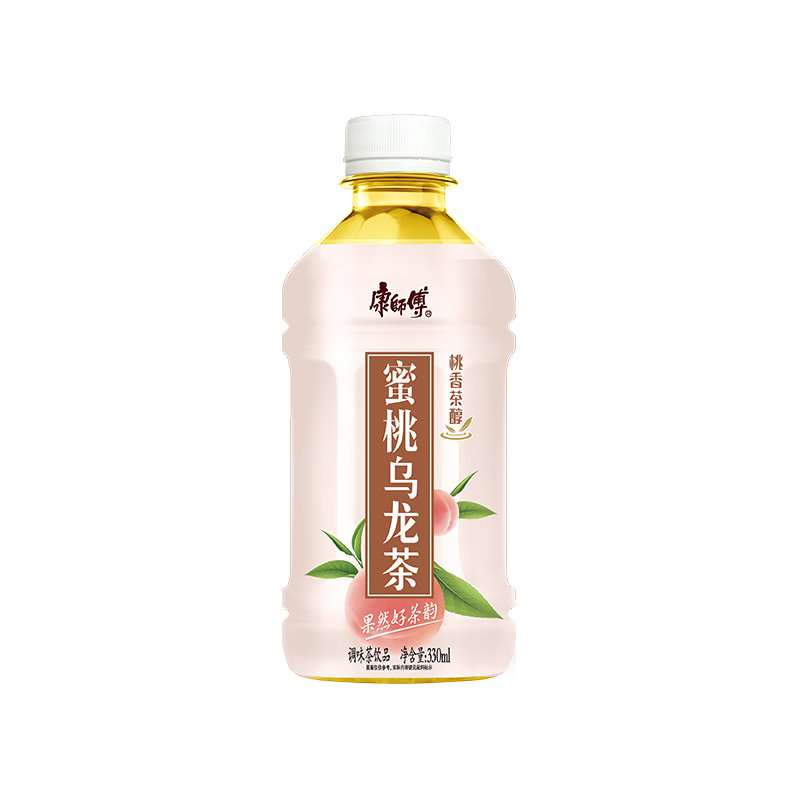 【袁一琦费沁源同款】康师傅蜜桃乌龙茶饮料饮品330ml*12瓶装清凉