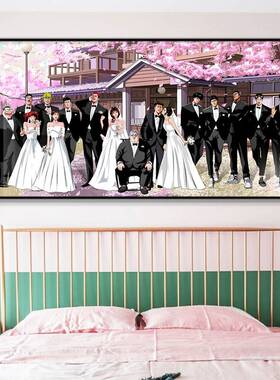 灌篮高手挂画动漫流川枫樱木花道slamdunk海报男宿舍卧室装饰画