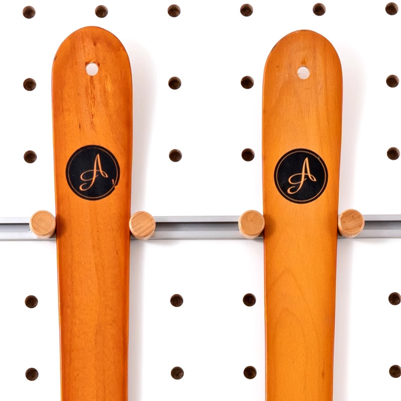 木工小舅 圆孔洞洞板配件滑雪板收纳挂架 雪具上墙展示支架可调节,淘宝优惠券,粉丝福利购,淘宝优惠卷