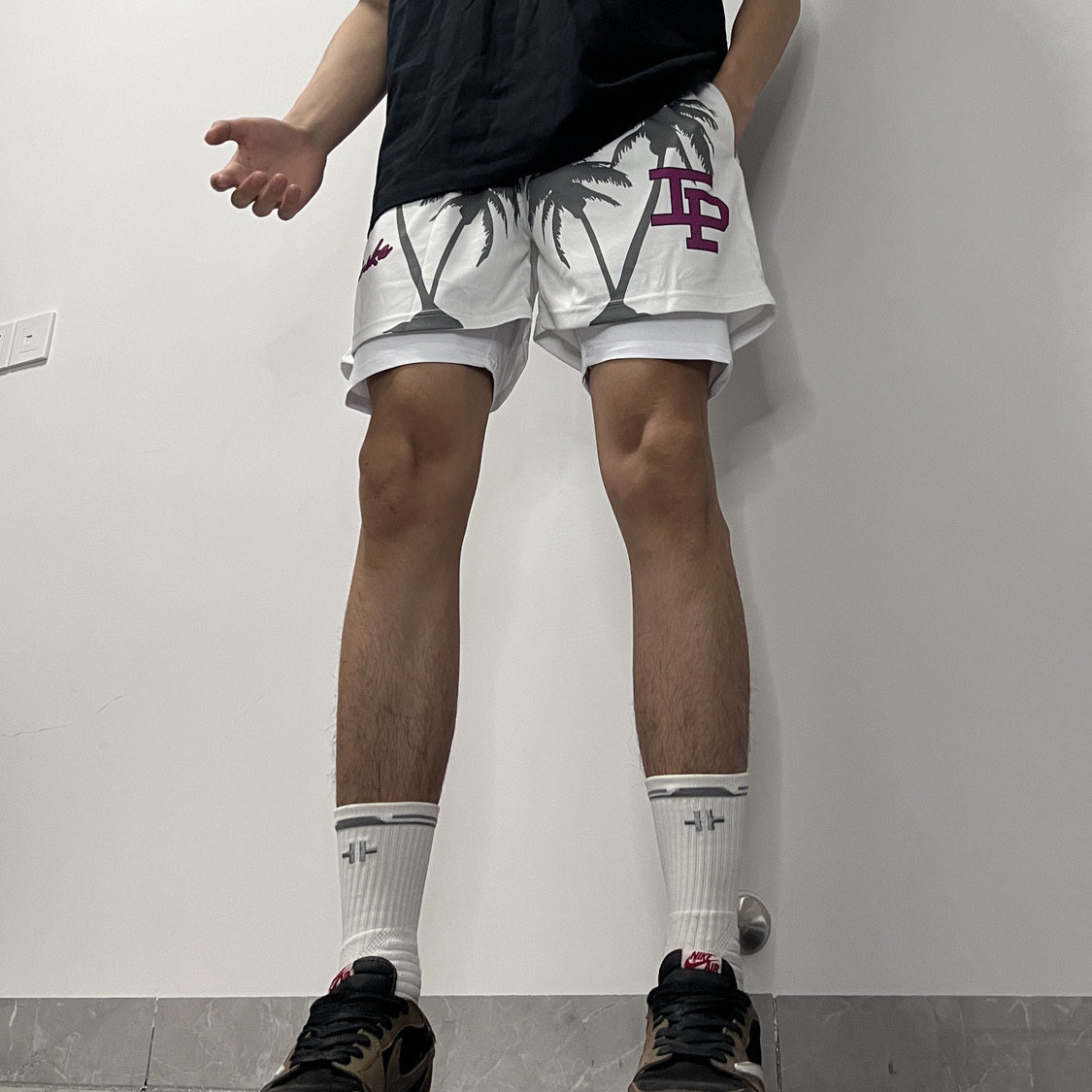 假两件美式篮球短裤男训练四分裤不过膝跑步速干健身运动裤防走光,淘宝优惠券,粉丝福利购,淘宝优惠卷