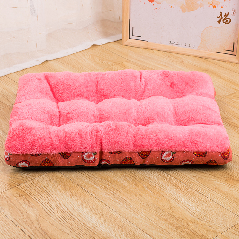狗狗垫子四季通用睡垫猫垫睡觉用宠物毛毯子秋冬加厚保暖猫咪棉垫 - 图1