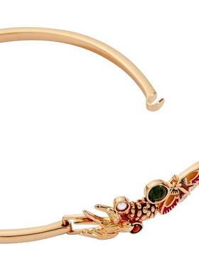 代购Alex and Ani女士手镯精致优雅时尚装饰性金色镀金黄铜彩色