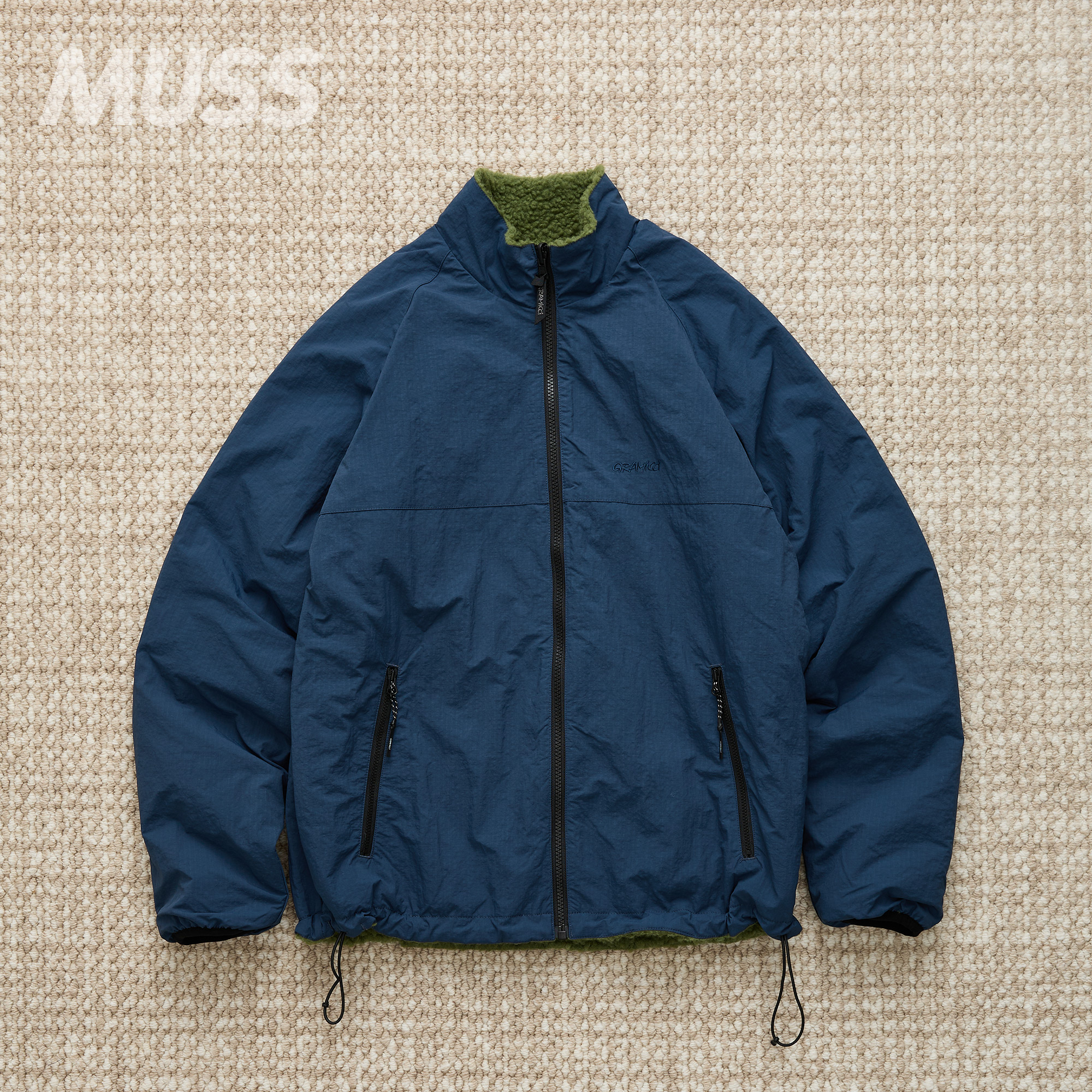 现货 GRAMICCI REVERSIBLE SHERPA 双面穿摇粒绒立领夹克外套25AW - 图3