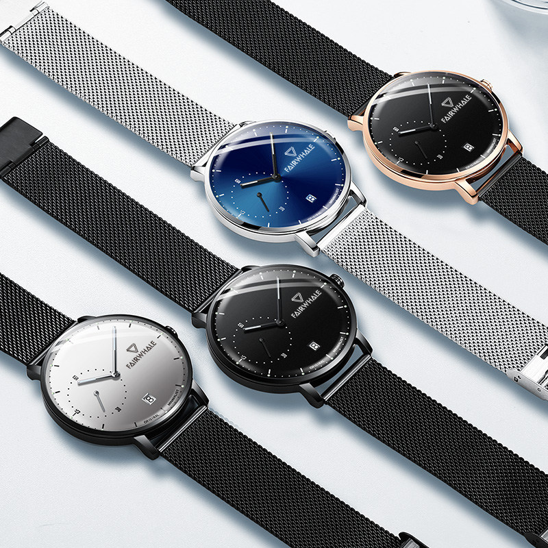 马克华菲男士新款真皮带防水石英表 马克华菲手表国产腕表