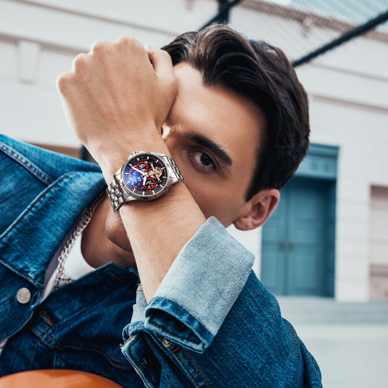 马克华菲新款男士全自动十大机械表 马克华菲手表国产腕表