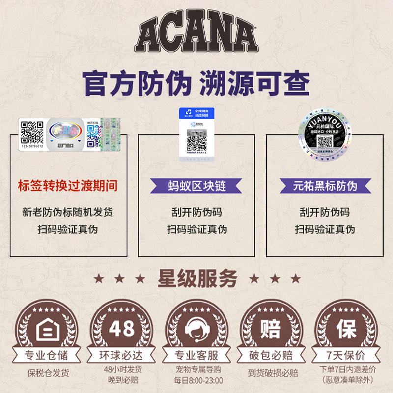 ACANA爱肯拿鸭肉梨/牛肉冻干成犬幼犬通用狗零食35g/92g - 图1