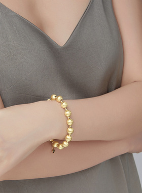 adhora猫眼拉丝圆珠手链女轻奢闪耀高级感手串送女友送闺蜜礼物