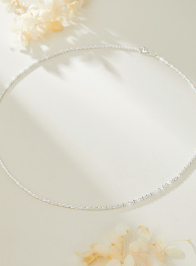 adhora璀璨碎银满天星项链锁骨链百搭素链可叠戴高级感送女友礼物