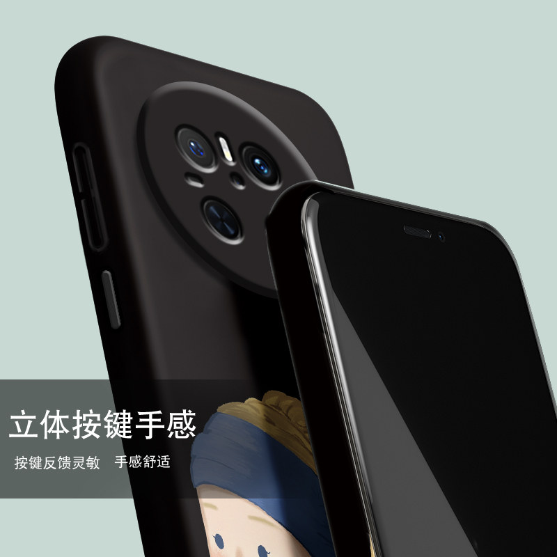 适用华为mate80Promax手机壳新款Pura80ultra戴珍珠耳环的少女名画磁吸硬壳mate70Pro+简约夜光Pura70全包60,淘宝优惠券,粉丝福利购,淘宝优惠卷