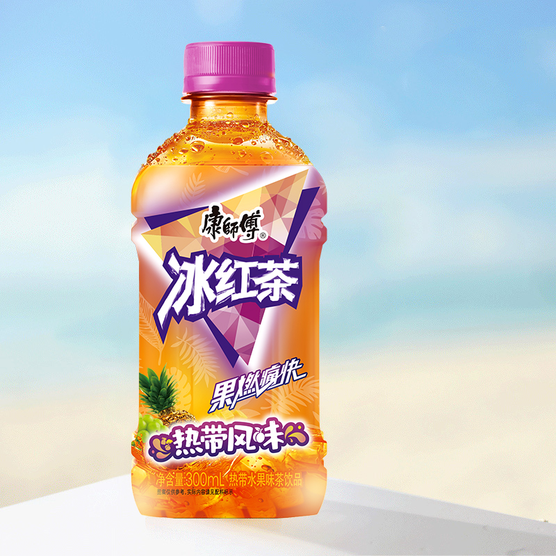 康师傅冰红茶330ml*6瓶 原味/热带水果/高山乌龙云雾绿茶喝开水T - 图3