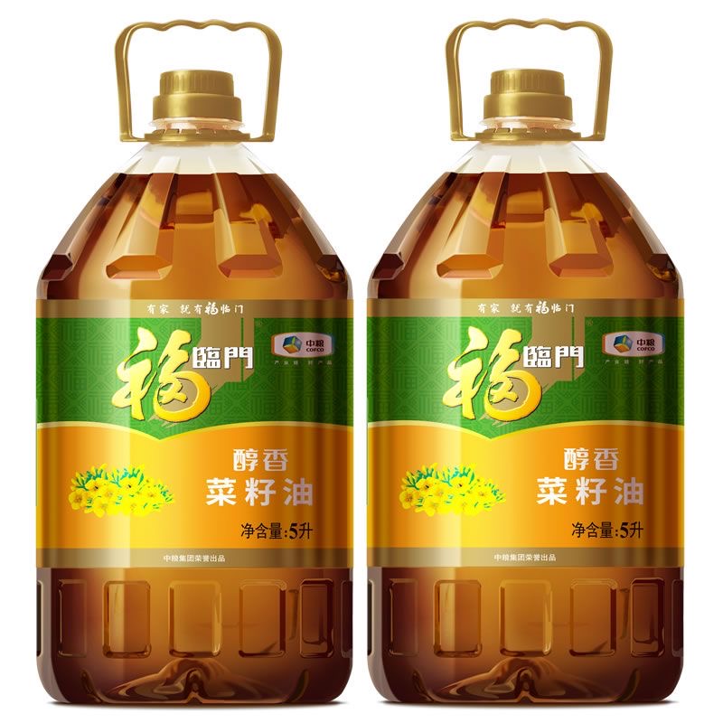 福临门醇香菜籽油转基因5L*2桶【qyg】 - 图0