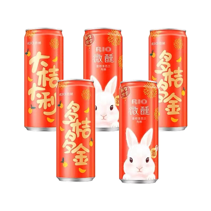 RIO微醺鸡尾酒预调酒330ml*5罐金桔龙舌兰风味U - 图0