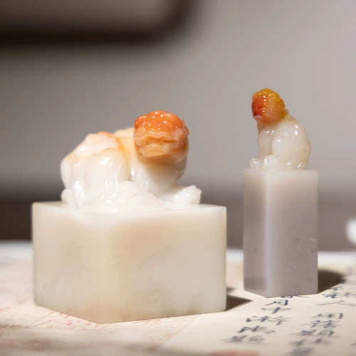 善琏湖笔 Shoushan Stone Laos Stone Stone runient Beast Knives Knives Stone Seal Caring Grinder Disc с формой квадратная каменная резьба Custom тонкая жесткая пера камня Каллиграфия каллиграфия Четыре сокровища подарки