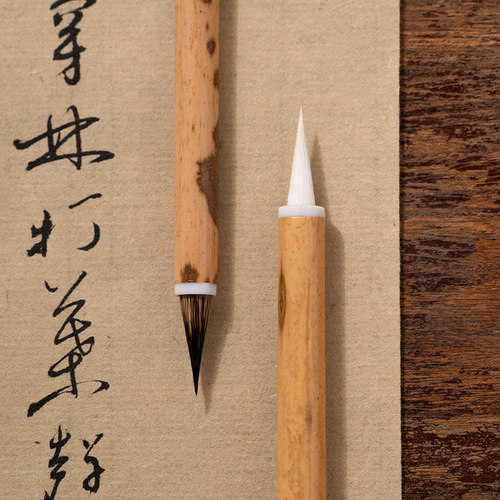 善琏湖笔 小雅 小楷毛笔初学者兼毫套装鸡距笔小字专业款笔笔墨纸砚练字紫毫狼毫小楷专用毛笔兼毫国画书法 - 图2