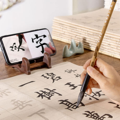 善琏湖笔中楷临摹字帖宣纸套装入门初学者作品纸兰亭序软笔描红纸练习练字毛笔专用练字书法初学成人毛笔字 - 图0