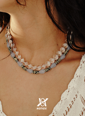 NanaX海湾项链蓝玉髓/斑点石
