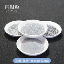 Platinum Van Shiny Silver Powder Bright Sheet Flash Powder Silicon Algae Mud Real Stone Lacquer Bright Sheet Art Lacquer With Silver Powder Resistant To Acid And Alkali Environmental Protection Grade