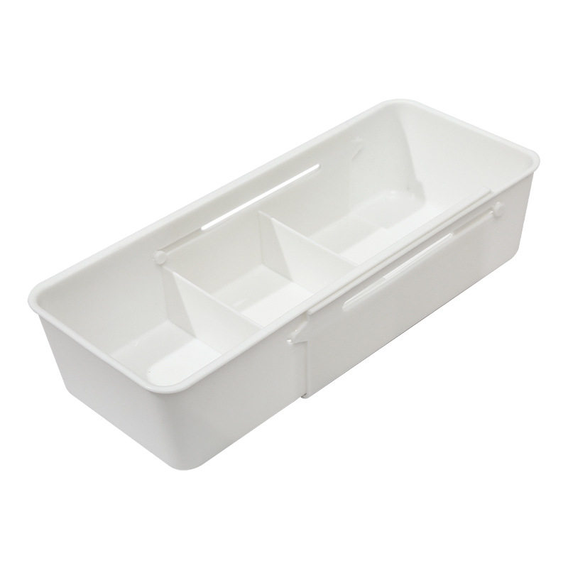 Cabinet storage box Retractable kitchen miscellaneous storage basket Desktop snacks sorting box Household drawer storage box